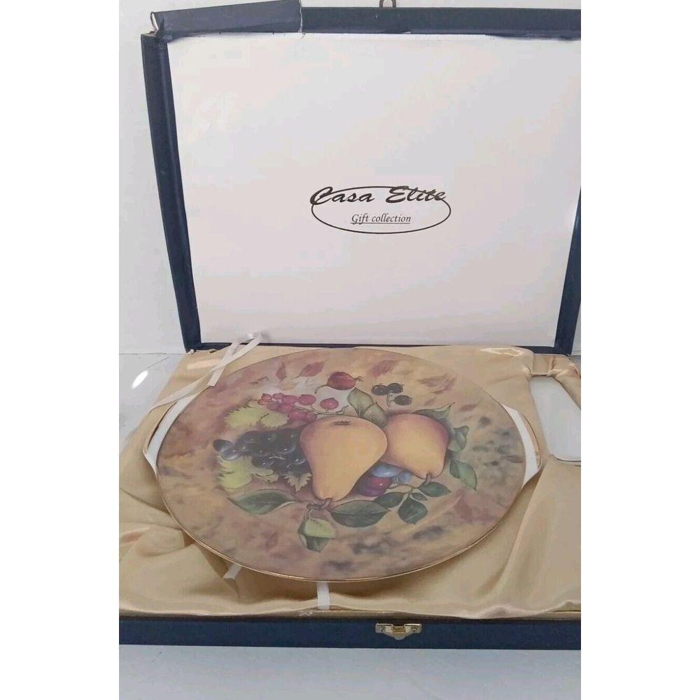 T.Limoges Cake Plateand Porcelain Cake‎ Knife